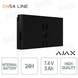 Batteria Interna Ajax EN54 24h Nero – Backup Affidabile e Certificato