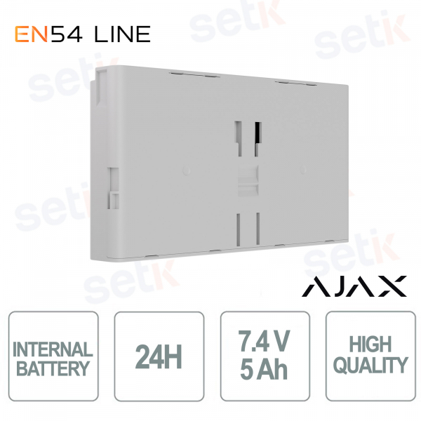 Batterie interne Ajax EN54 24h blanche – Sauvegarde fiable et certifiée