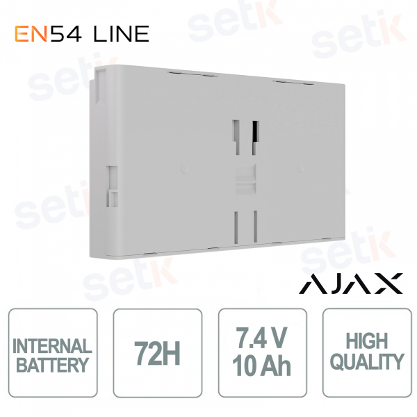 Batteria Interna Ajax EN54 72h Bianco – Backup Affidabile e Certificato