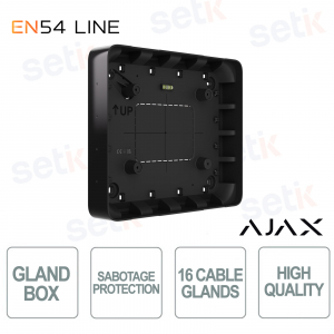 Ajax GlandBox Black EN54 – Tidy and Safe Wiring Accessory