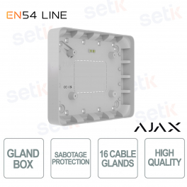 Ajax GlandBox White EN54 – Tidy and Safe Wiring Accessory
