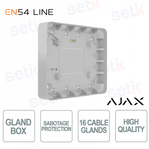 Ajax GlandBox White EN54 – Tidy and Safe Wiring Accessory
