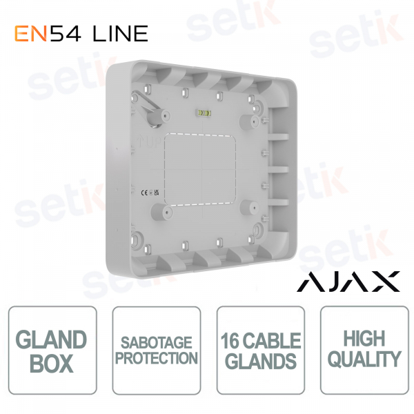 Ajax GlandBox White EN54 – Tidy and Safe Wiring Accessory