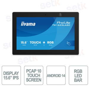 iiyama 15.6" Touch PC with Android, NFC/RFID, RGB LED and PoE