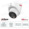 Telecamera Dahua IPC-HDW2249T-S-LED-PRO 2MP AI con ottica 2.8 mm e WizColor
