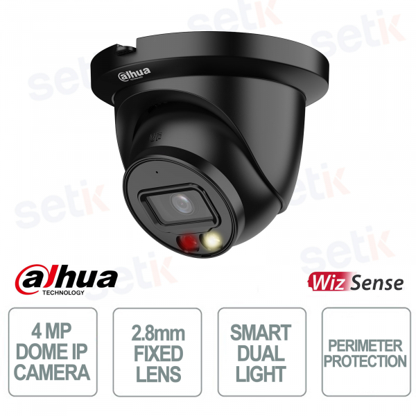 Dahua IPC-HDW2449TM-S-IL-B 4MP Black AI Camera with 2.8mm Lens