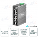 TP-Link Omada IES208G – 8-Port Gigabit Industrial Managed Switch with VLAN and Cloud
