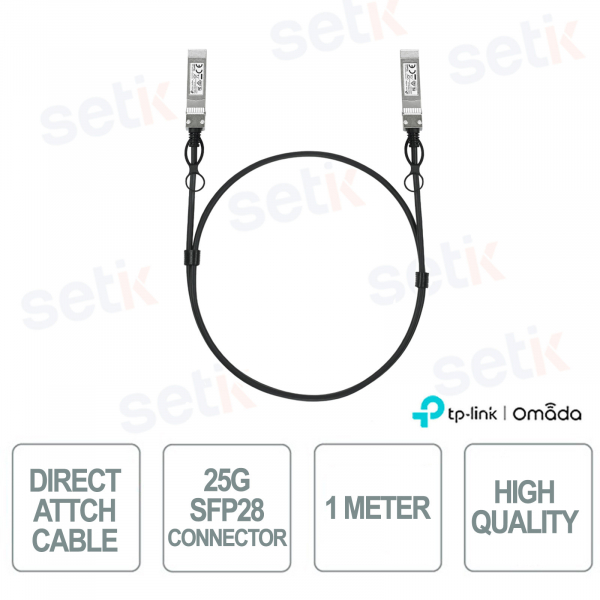 TP-Link Omada SM6220-1M – Cavo Direct Attach SFP28 25G 1 Metro