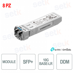 TP-Link Omada SM5110-LR(8-pack) SFP+ | Transceiver 10G su Fibra Monomodale fino a 10 km