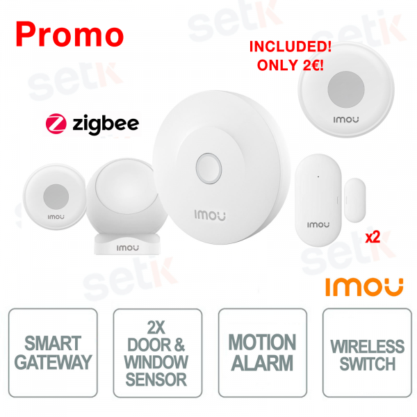 Promo | Kit Allarme IMOU ZG2 con Sensore Allagamento Incluso