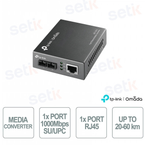 TP-Link MC110CS Media Converter: Ethernet-Fiber Connection up to 20 km