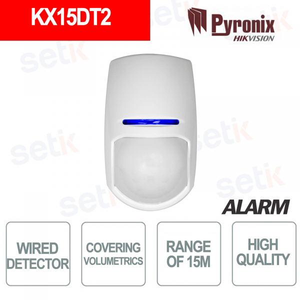 Detector volumétrico interior Hikvision-Pyr