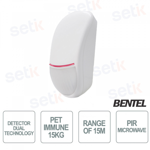 Rilevatore di movimento a doppia tecnologia Pir e Microonda - Bentel