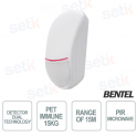 Bentel Doble Tecnología Anti-Enmascaramiento Detector Pet Immune 15Kg
