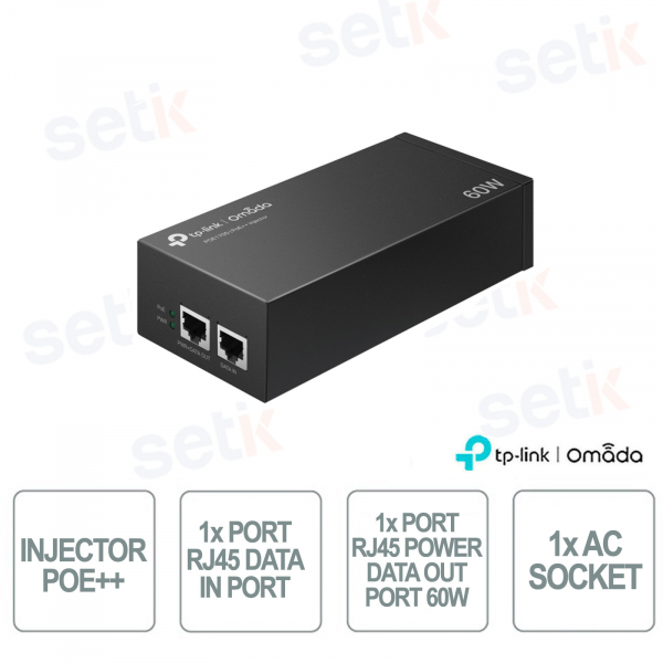TP-Link TL-POE170S PoE++ Injector 60W Gigabit – Power and Data on a Single Cable
