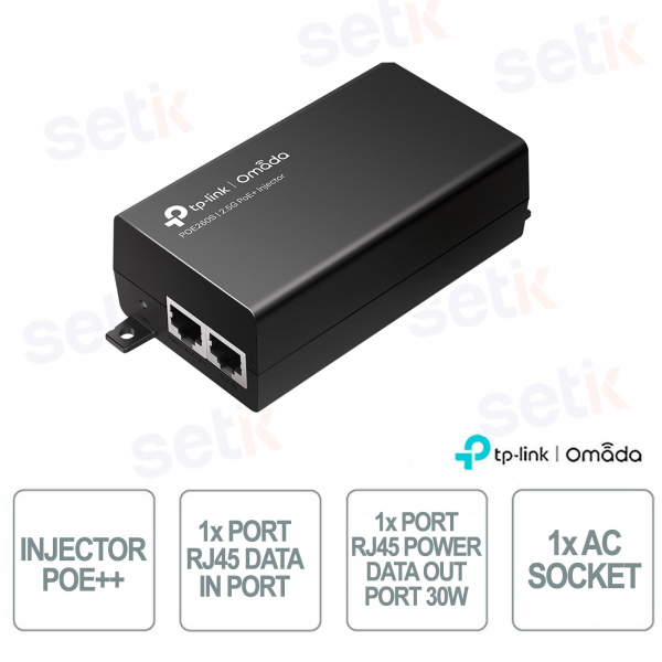 TP-Link TL-POE260S PoE+ Injector 2.5Gbps 30W – Rete stabile e veloce