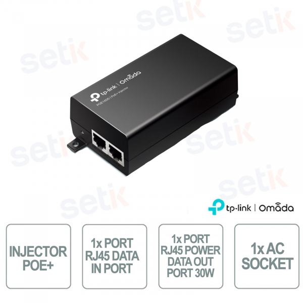 TP-Link TL-POE160S PoE+ Injector 30W Gigabit – Alimenta e Connetti