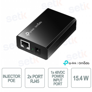 TP-Link POE150S PoE Injector 15,4W Gigabit – Semplice e Sicuro