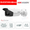 Telecamera Hikvision 4MP 4I 6mm con AcuSense AI, IR 80m e protezione IP67