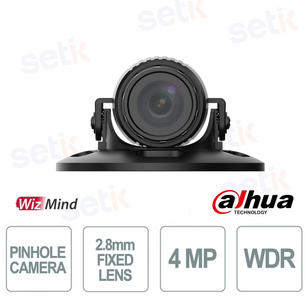 Telecamera Dahua IPC-HUM8441E-L3-S3 4MP Pinhole 2.8mm WizMind con ottiche multiple e WDR