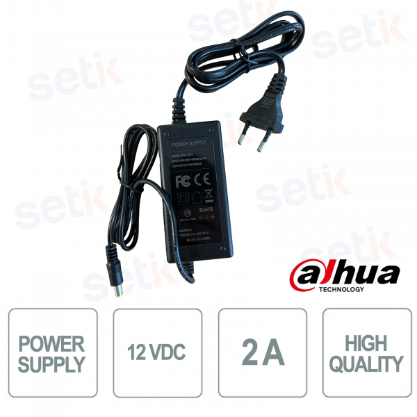12V 2A pequeña fuente de alimentación europea