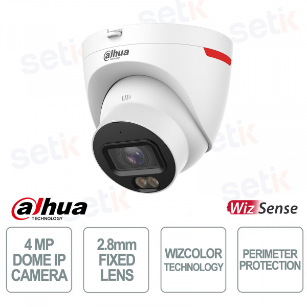 Dahua IPC-HDW2449T-S-LED-PRO 4MP 2.8mm Camera with AI, WizColor, and Perimeter Protection