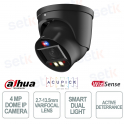Telecamera Dahua IPC-HDW3449H-ZAS-PV-B 4MP Nera Varifocale con AI, Smart Dual Light e Protezione Perimetrale