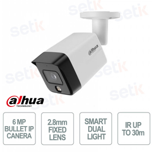 Dahua IPC-HFW1639TC-A-IL-S6 6MP 2.8mm IP Camera with AI and Smart Dual Light