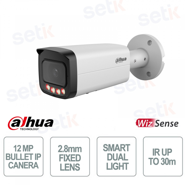 Dahua IPC-HFW21249T-AS-IL 12MP 2.8mm camera with AI and Smart Dual Light