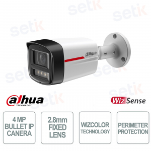 Dahua IPC-HFW2449TL-S-LED-PRO 4MP 2.8mm camera with AI WizColor
