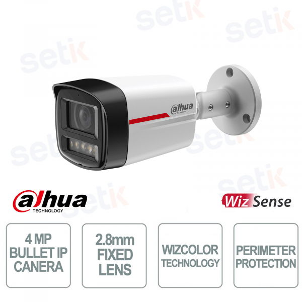 Dahua IPC-HFW2449TL-S-LED-PRO 4MP 2.8mm camera with AI WizColor
