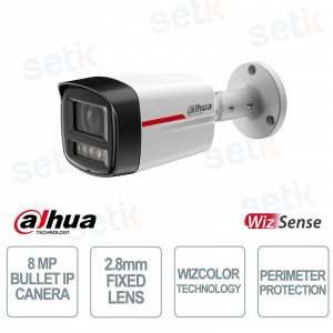 Dahua IPC-HFW2849TL-S-LED-PRO 8MP 2.8mm camera with AI WizColor