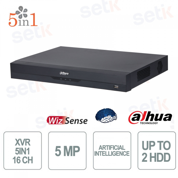 Dahua XVR5216AN-I3-16P XVR 16 Canali 5MP con AI WizSense e SMD Plus