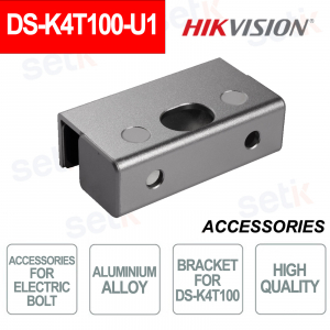 DS-K4T100-U1: Alloy Mount for Electric Deadbolt on Glass and Metal Doors - Hikvision