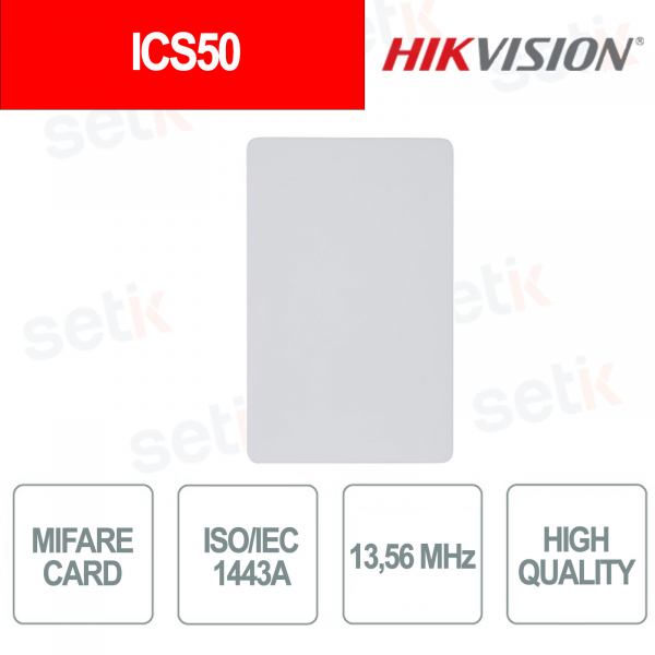 IC S50 Mifare 1 Smart Card Contactless ISO 14443A - Hikvision