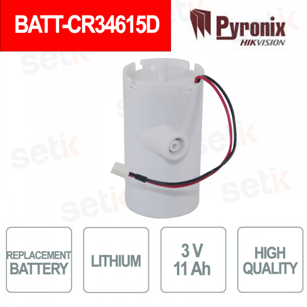 Pyronix BATT-CR34615D 3V 11Ah Lithium Battery | Deltabell-WE Replacement