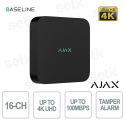 134505.122.BL1 - Ajax 16-Channel 4K NVR Black – Secure and Powerful Network Video Recorder