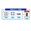 Dahua Smart Dual Light IP Bundle - 4x IP cameras - 4x brackets - 1 8-channel IP NVR