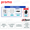 Dahua IP Series 2 Bundle: 4 x 4MP Cameras + SSD NVR + Accessories
