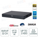 Dahua NVR5232-EI2 32-Channel AI NVR, 2 HDDs, 8K HDMI, Face Recognition, and AcuPick