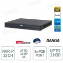 NVR5232-8P-EI2 32 canaux PoE avec IA, AcuPick, reconnaissance faciale et ANPR - Dahua