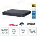 NVR5232-2N-EI2 32 canaux avec IA, AcuPick, reconnaissance faciale et double carte réseau - Dahua
