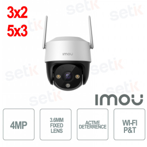 Caméra IP sans fil Cruiser SE+ 4MP Imou 3,6 mm Pan Tilt et WI-FI