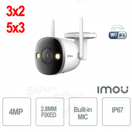 Telecamera Imou Bullet 2C 4MP da Esterno con Rilevamento Umano e Wi-Fi