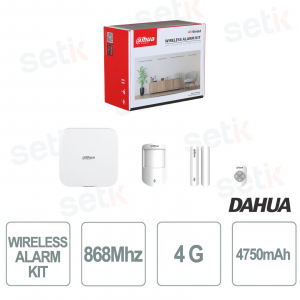ART-ARC3800H-03-FW2-868 – Wireless Smart Alarm Kit with 4G and Video Verification - Dahua