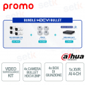 HDCVI Bullet Bundle: Video Surveillance Kit with 2MP Cameras, Junction Box, and AI Video Recorder