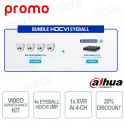 HDCVI Eyeball Bundle with 4 x 2MP Cameras and 4-Channel XVR, 1TB SSD: Complete and Secure Video Surveillance Kit