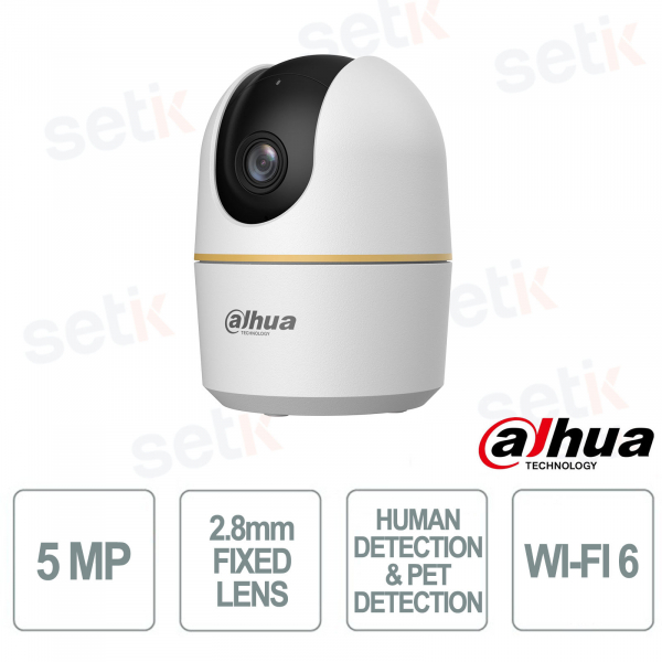 Telecamera IPC-HPT1530DA-STW 5MP Wi-Fi AI con ottica 2.8mm - Dahua