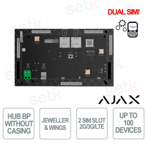 Ajax Hub BP Jeweler without casing – Wireless Alarm Control Panel with SIM and Photo Verification