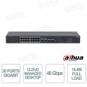 Dahua CS4220-16GT 20-Port Gigabit Cloud Managed Switch for Business Networks